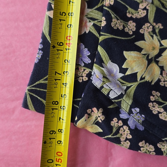 Croft and Barrow Navy Blue Floral Skort Size XXL - Picture 2 of 6